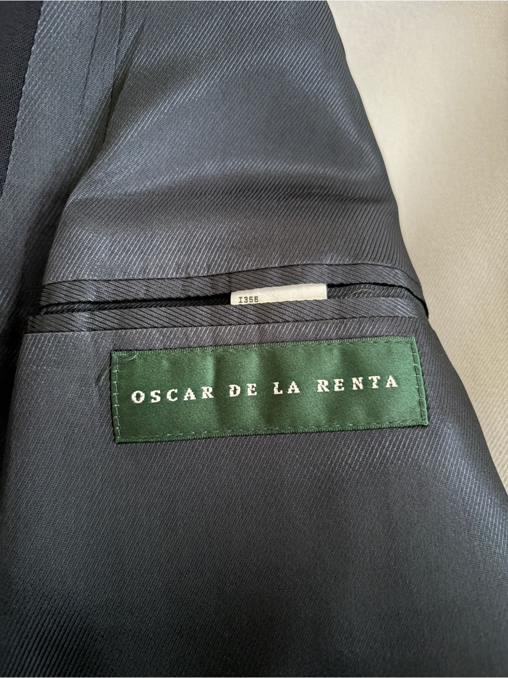 Oscar de la Renta Suit Jacket Blazer Sports Coat Vintage 100% Wool Men’s 46R - Picture 4 of 7